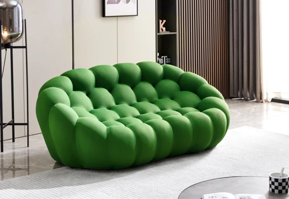 white bubble couch